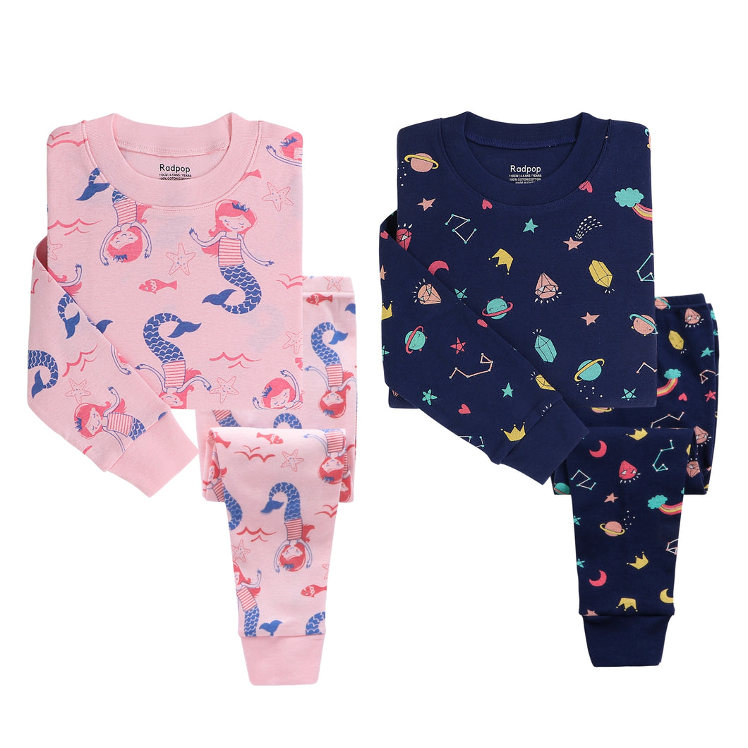 Mermaids and Space Pajamas 2-Pack