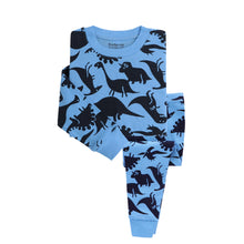 Load image into Gallery viewer, Blue Dinosaur Pajamas
