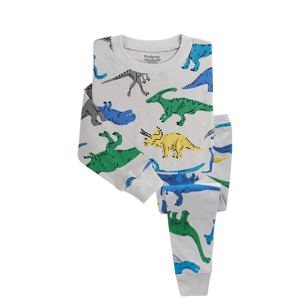 Grey Dinosaur Pajamas